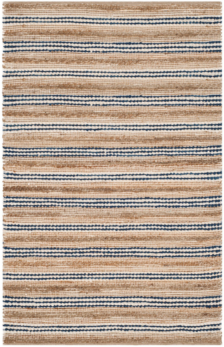 Cape Cod Collection Area Rug Cape Cod Cap862b Natural - Blue | Rug Studio
