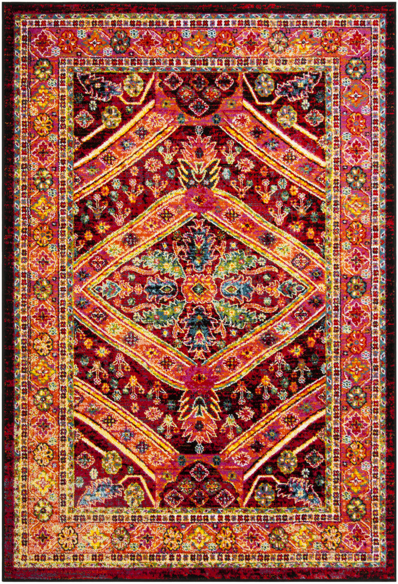 Safavieh Cherokee Chr921z Black - Light Orange | Rug Studio