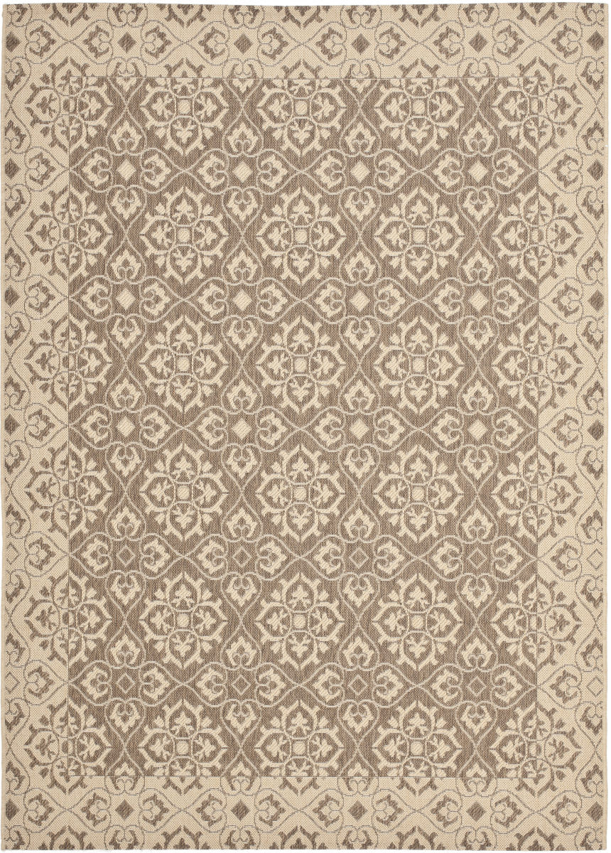 Safavieh Courtyard CY655022 Brown Creme Rug Studio