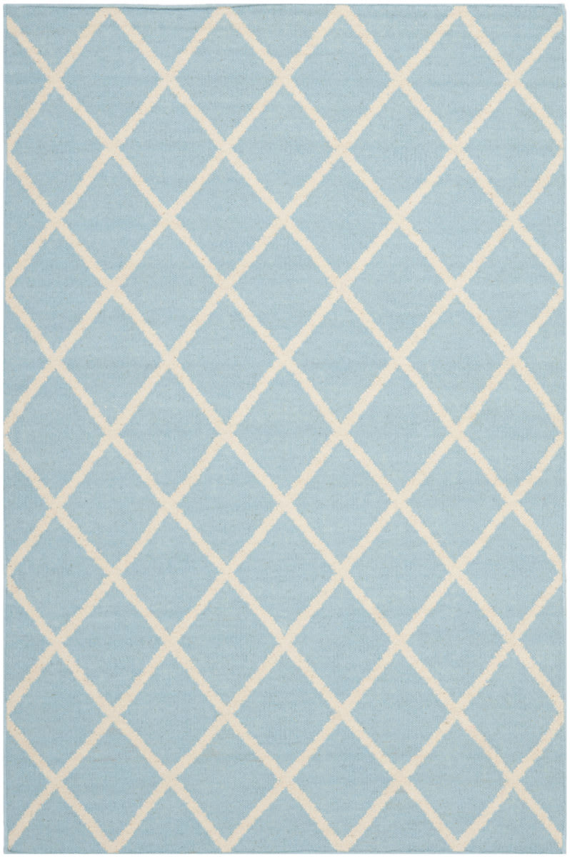 Safavieh Dhurries DHU565B Light Blue Ivory Rug Studio