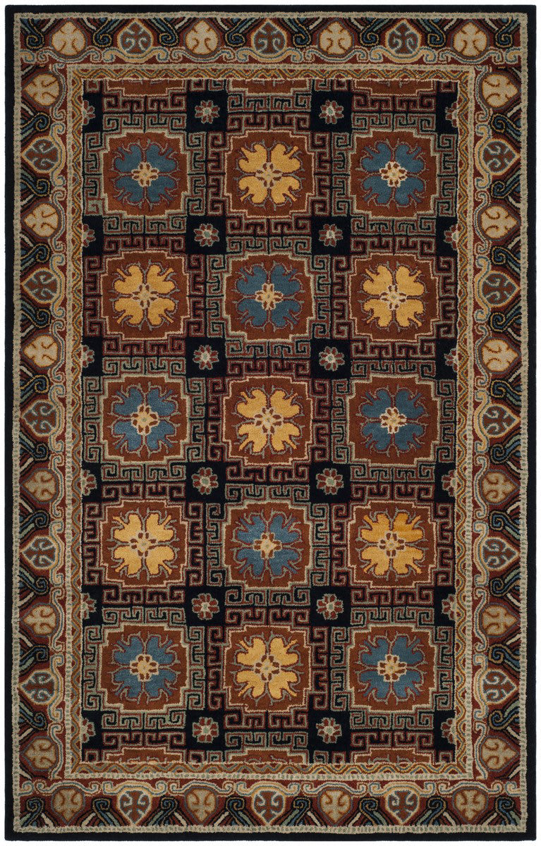 Safavieh Heritage HG742N Navy - Orange | Rug Studio