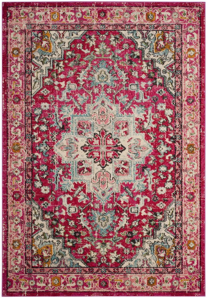 safavieh monaco collection on Safavieh Monaco Mnc250j Fuchsia Light Blue Rug Studio