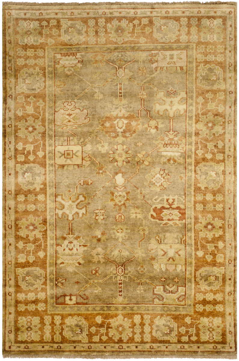 Safavieh Oushak OSH118A Beige - Rust | Rug Studio