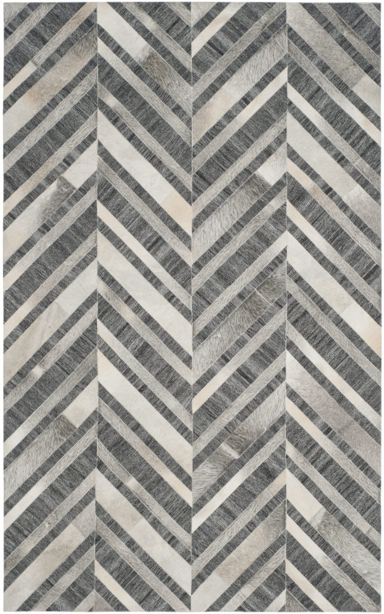 Safavieh Studio Leather Stl223a Ivory Dark Grey Rug Studio