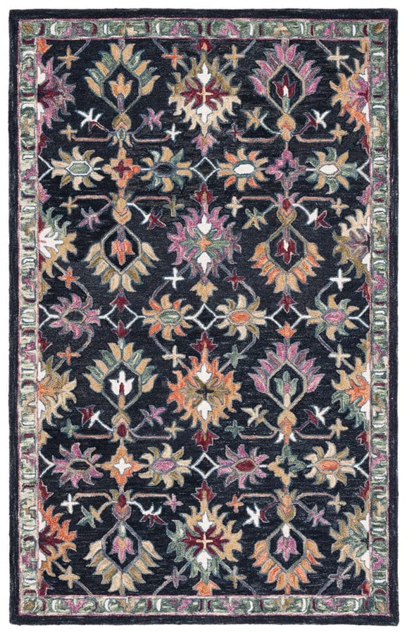 Aspen Apn135z Black - Pink | Rug Studio