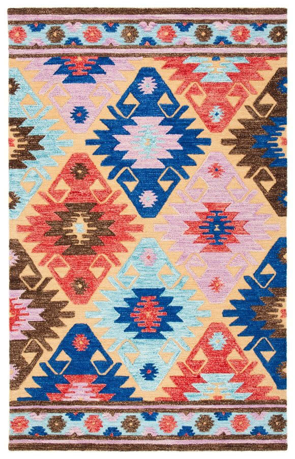 Safavieh Aspen Apn452d Gold Blue Rug Studio