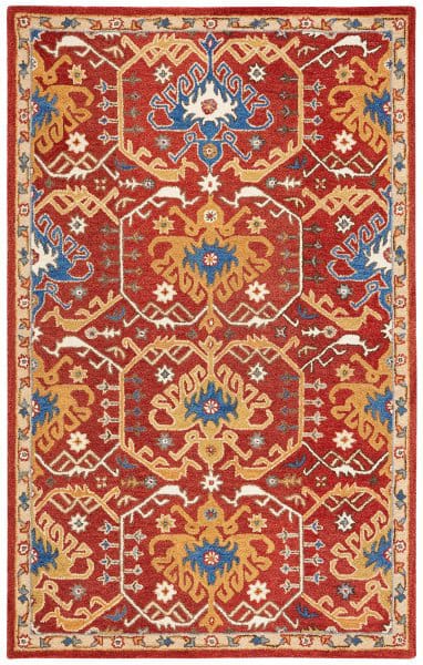 Safavieh Antiquity At522q Red - Yellow | Rug Studio