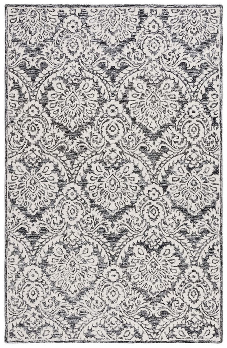 Safavieh Blossom Blm106Z Black - Ivory | Rug Studio