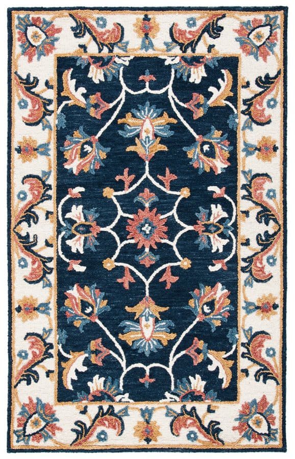 Safavieh Blossom Blm176m Blue - Ivory | Rug Studio