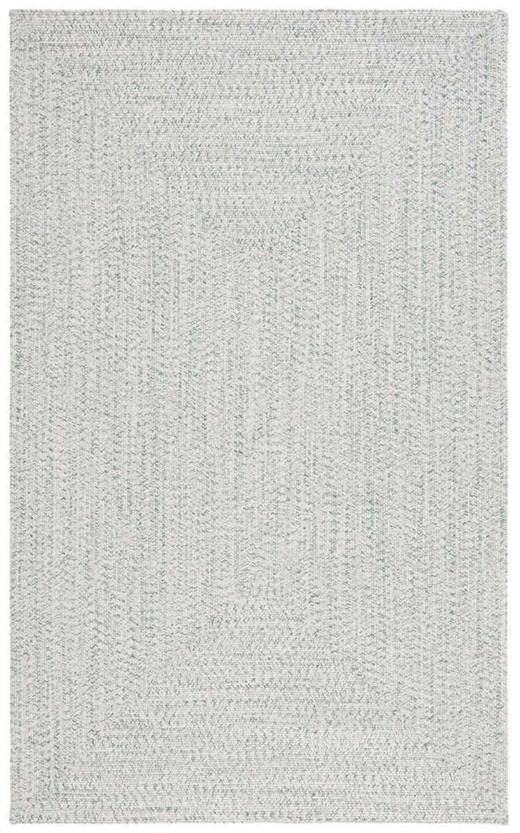 SAFAVIEH Braided Calvin Solid Shades Area Rug, Green, 5' x 5' Round 