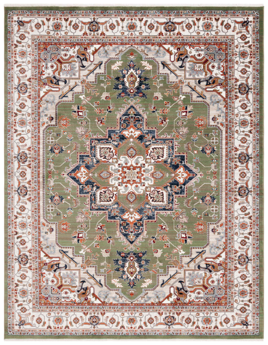 Lrg Brand Rug Lauren Ralph Lauren LRL1118Y Green - Beige Red | Rug Studio
