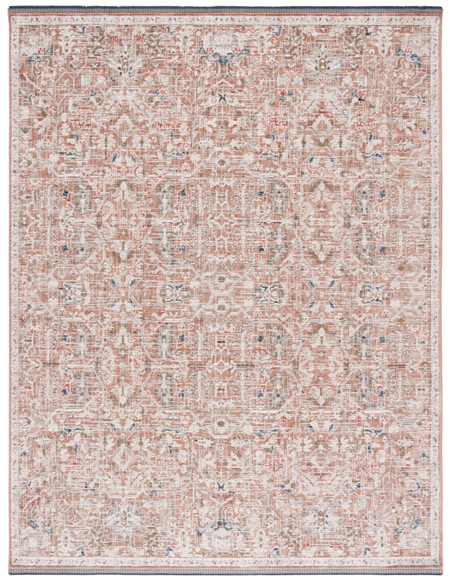 Rust And Ivory Check Rug Lauren Ralph Lauren LRL1624P Rust - Ivory | Rug Studio