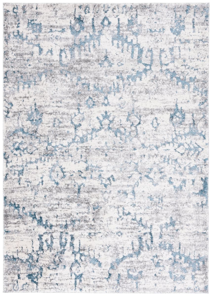 Ravine Shag RVE350M Blue - Ivory | Rug Studio