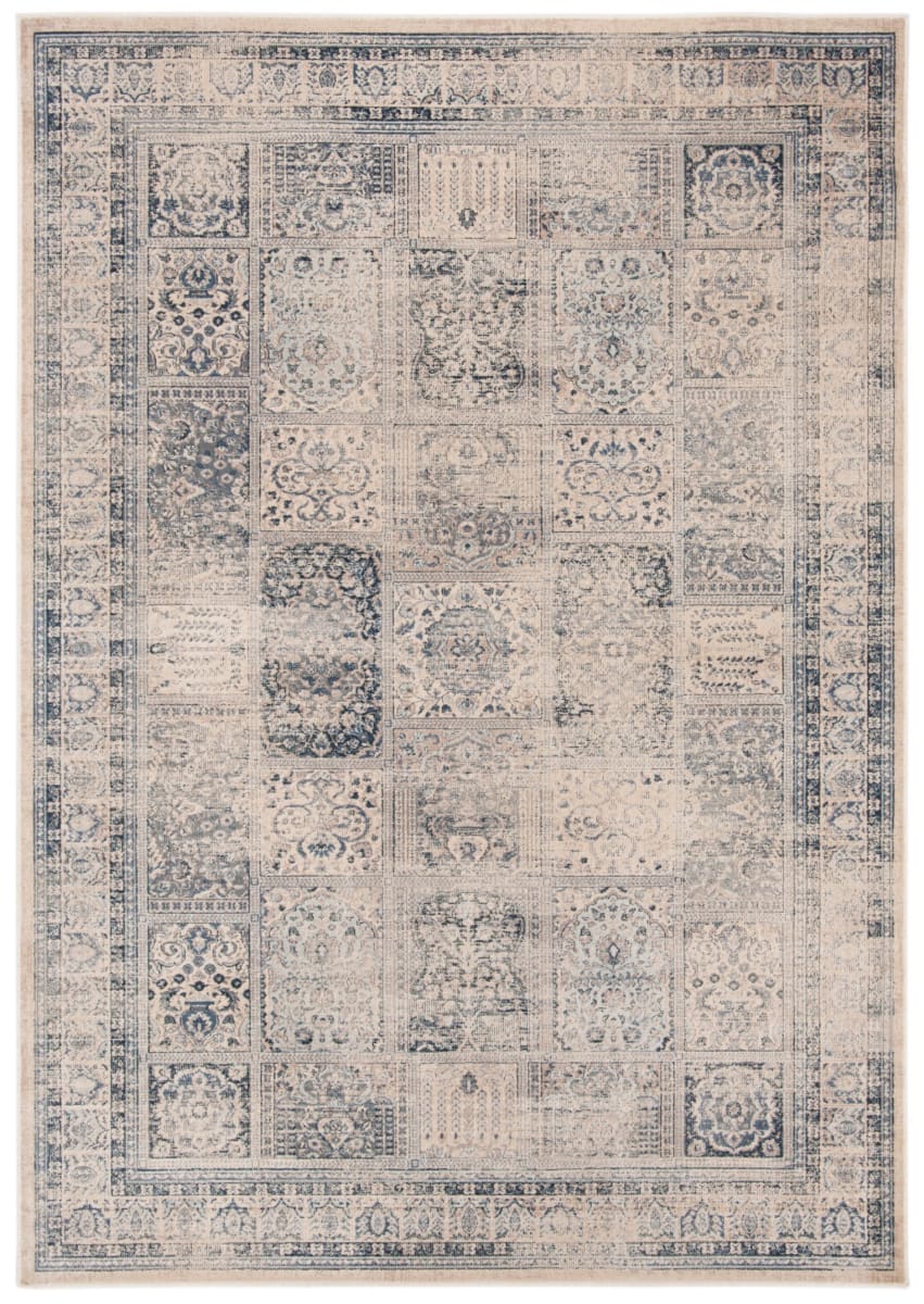 Bt127 Rug Safavieh Vintage VTG127-7440 Stone - Blue | Rug Studio