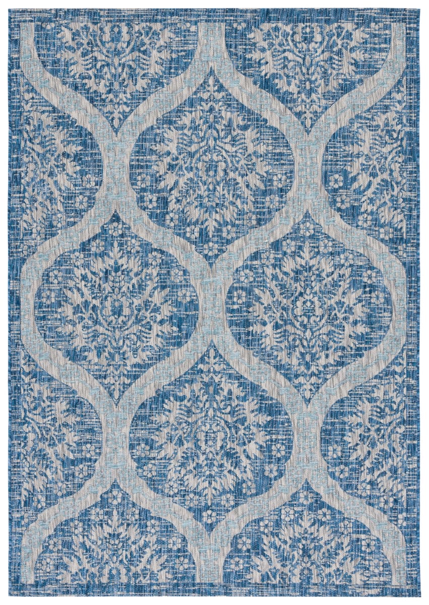 Courtyard CY8511-36821 Navy - Grey | Rug Studio