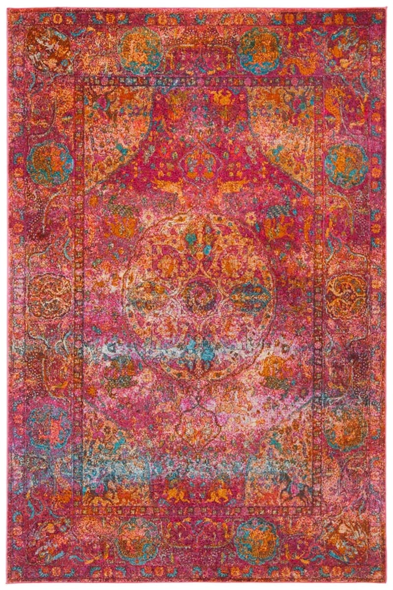 Luxor Lux318R Fuchsia - Gold | Rug Studio