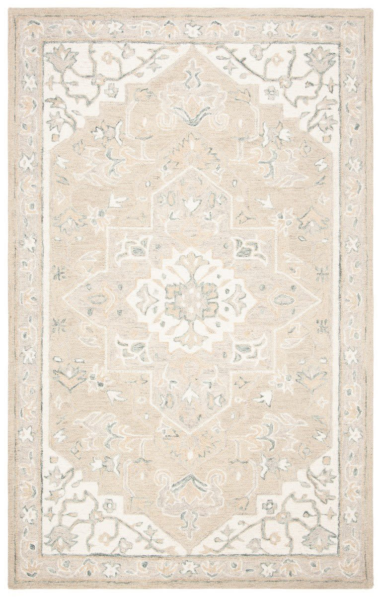 Safavieh MicroLoop Mlp505F Light Grey Ivory Rug Studio
