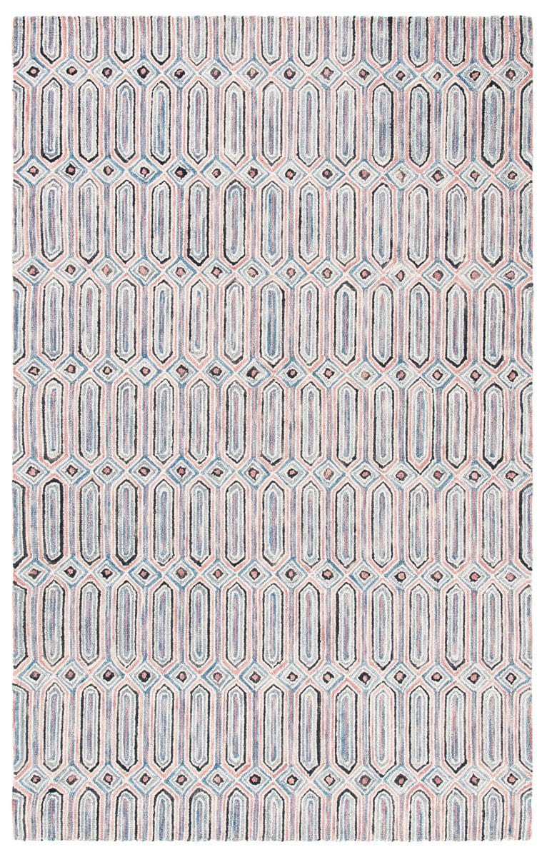 Safavieh Micro-Loop Mlp630U Pink - Grey | Rug Studio
