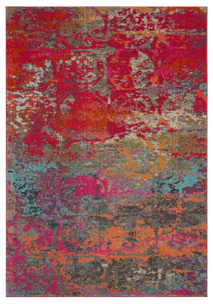 Safavieh Monaco Mnc261R Fuchsia Blue Rug Studio