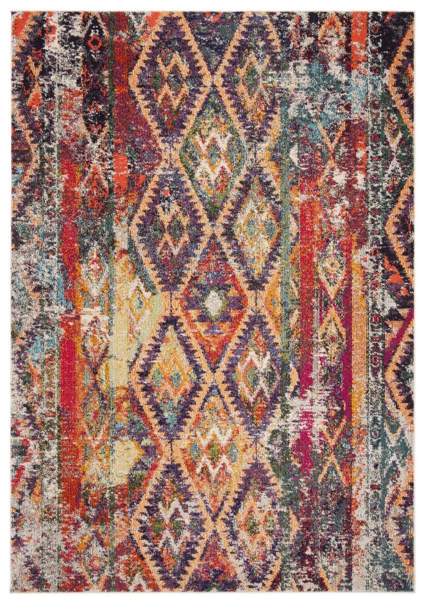 Monaco Mnc264V Purple - Orange | Rug Studio
