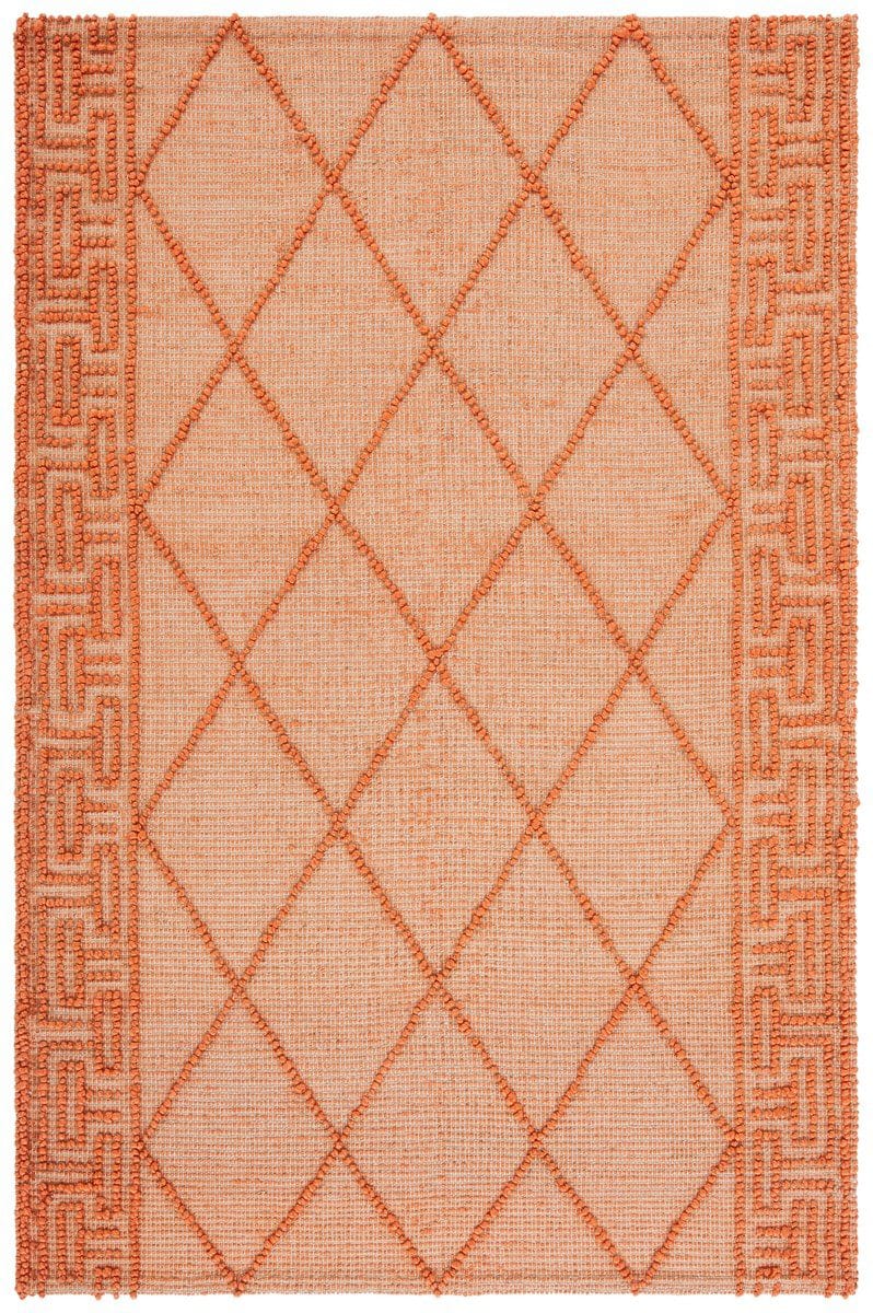 Safavieh Natural Fiber Nf220P Orange Natural Rug Studio