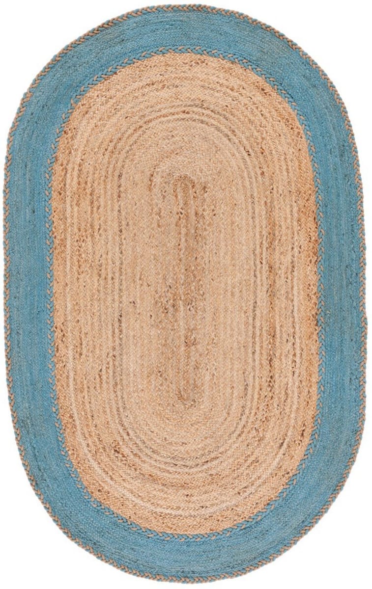 Safavieh Natural Fiber Nfb261M Natural Blue Rug Studio