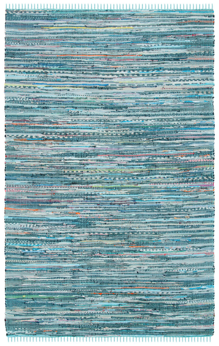 Bt127 Rug Safavieh Rag Rug RAR127C Turquoise - Multi | Rug Studio
