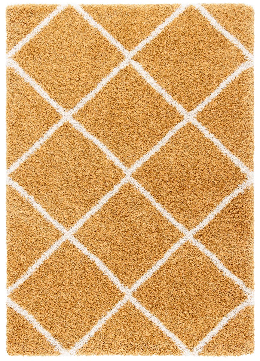Safavieh Hudson Shag Sgh281F Gold - Ivory | Rug Studio