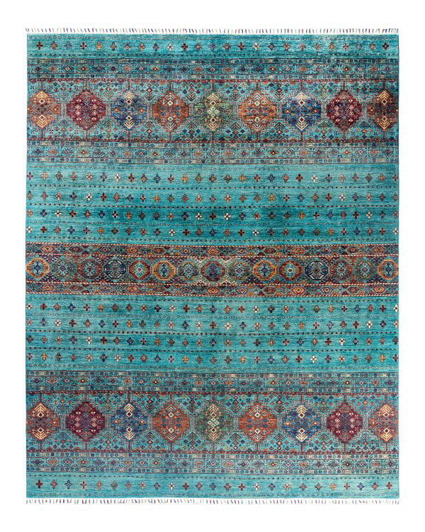 Solo Rugs Tribal M1999-94 Green | Rug Studio