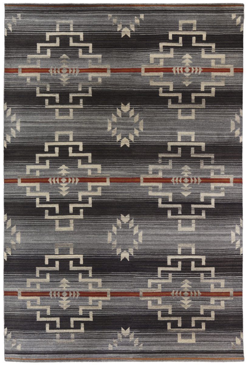 Southwest Looms Santa Fe SF-04B Estancia Charcoal | Rug Studio