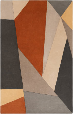 Orange And Grey At Rug Studio