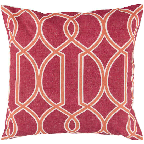 Surya Pillows Ff 018 Hot Pink Tangerine Clearance Rug Studio