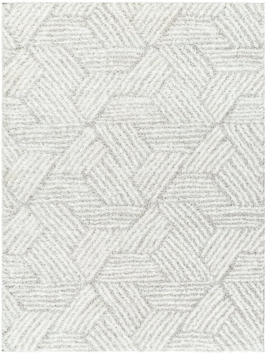 Surya Urban Shag Checker Machine Woven Rug – Paynes Gray