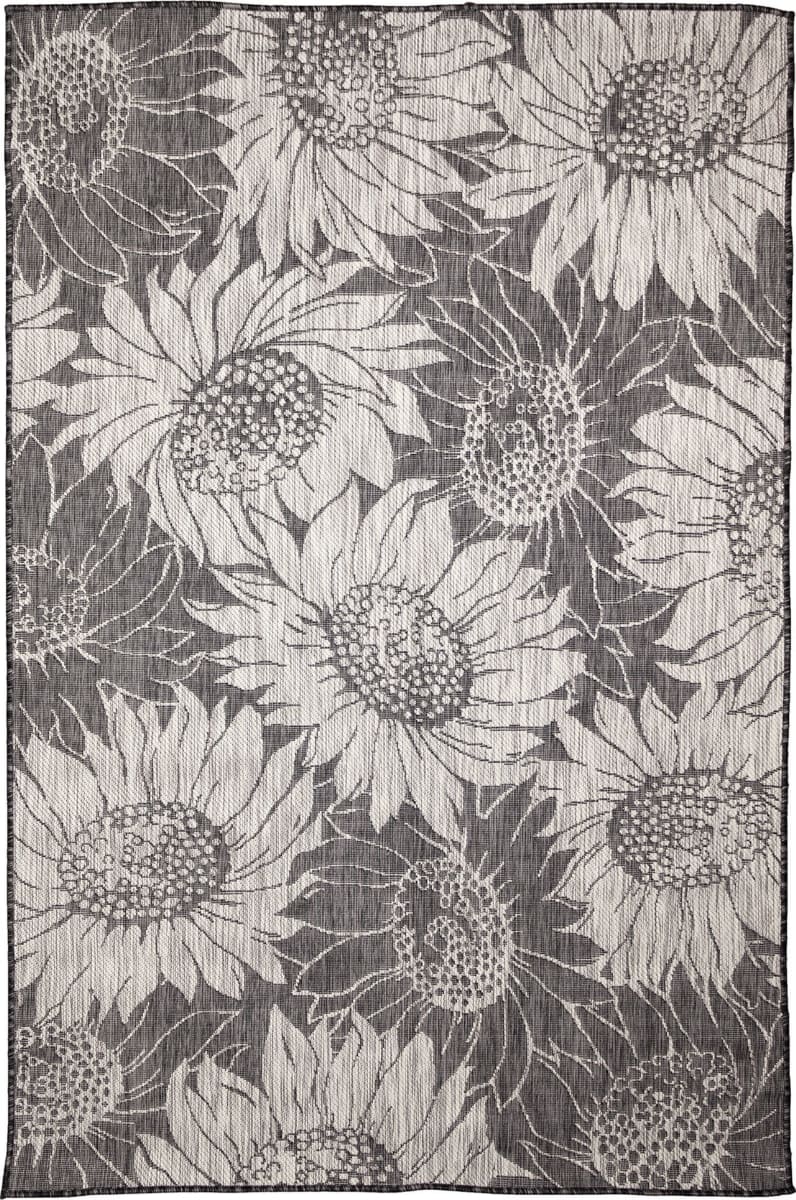Trans-Ocean Carmel Sunflower Field 848348 Black | Rug Studio