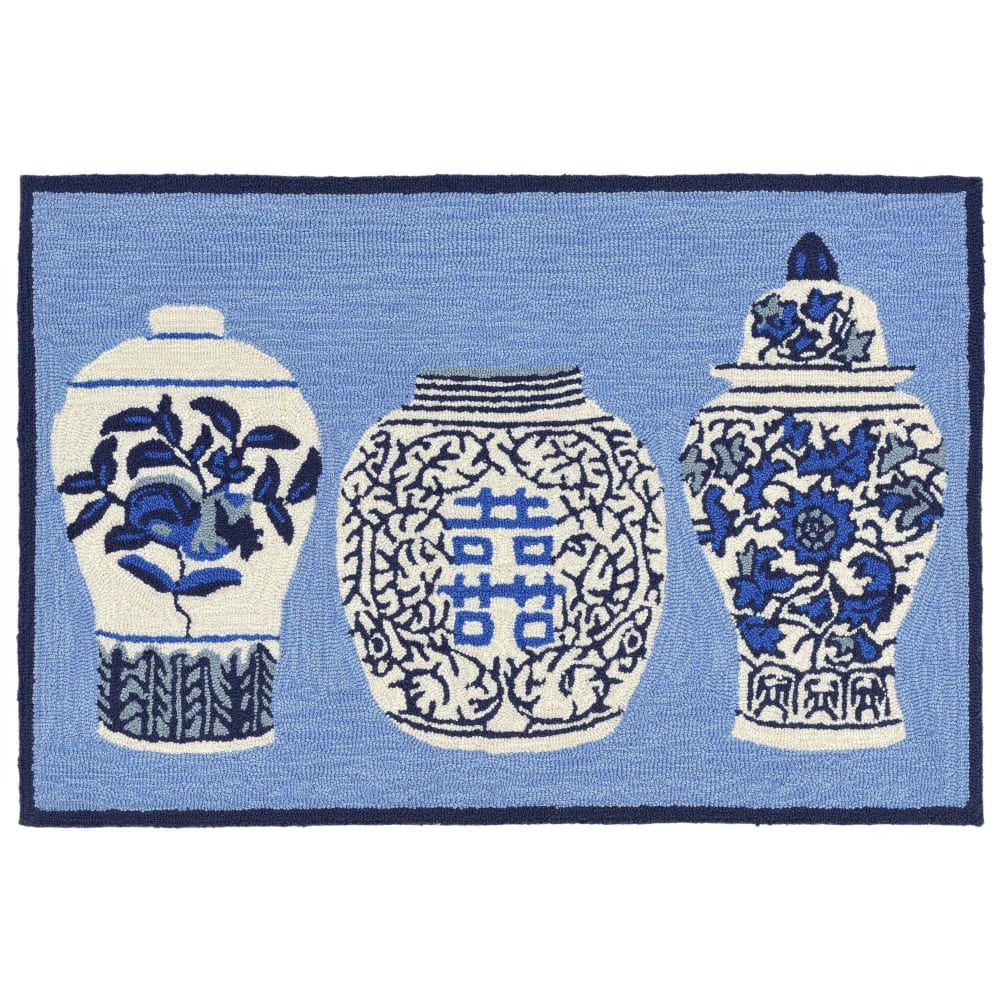 TransOcean Frontporch Ginger Jars 241003 Blue Rug Studio