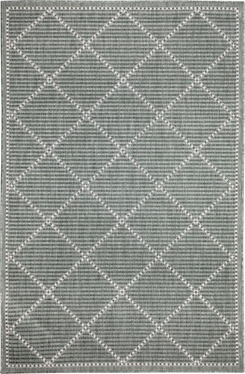 TransOcean Malibu Checker Diamond 822506 Green Rug Studio