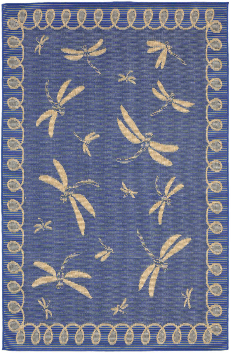 Trans Ocean Terrace Dragonfly 179133 Marine Area Rug 190146