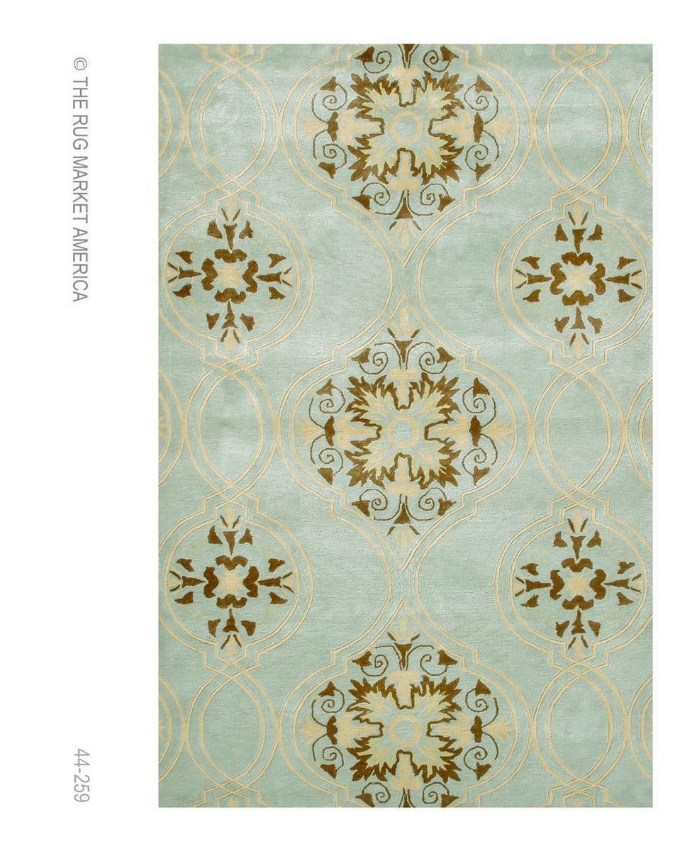 The Rug Market America Rexford Beacon Hill Teal 44259 Teal/brown/yellow