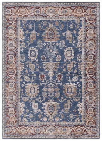 Lauren Ralph Lauren Bennet Lrl1341M Dark Blue - Red | Rug Studio