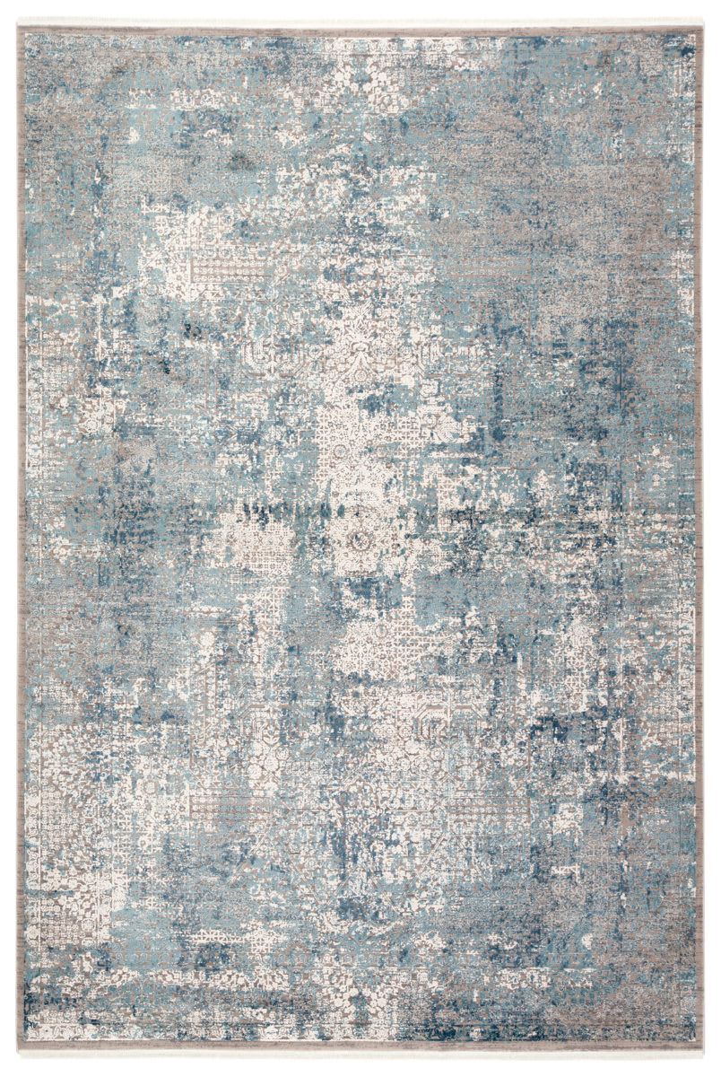 Rugstudio Sample Sale 208253R Blue - Gray Last Chance | Rug Studio