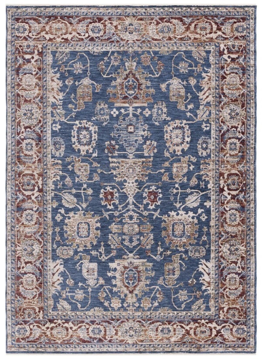 Lauren Ralph Lauren Bennet Lrl1341M Dark Blue - Red | Rug Studio