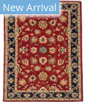 Capel Keshan Persia 2605 Red Navy Area Rug