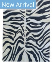 Capel Serengeti Zebra 3255 Black Area Rug