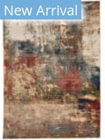 Capel Landis Abstract 3920 Blue Multi Area Rug