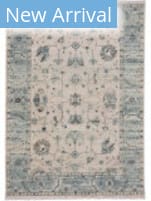 Capel Landis Ushak 3927 Ivory Blue Area Rug