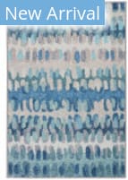 Dash and Albert Paint Chip Washable Blue Area Rug