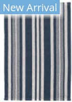 Dash and Albert Irving Stripe Woven Navy Area Rug