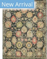 Exquisite Rugs Oxford Hand Knotted 7223 Black Area Rug