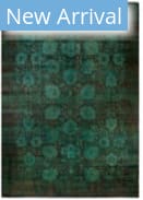 Solo Rugs Fine Vibrance Green 9'10'' x 14'1'' Rug