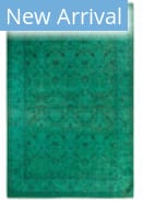 Solo Rugs Fine Vibrance Green 6'2'' x 9'5'' Rug
